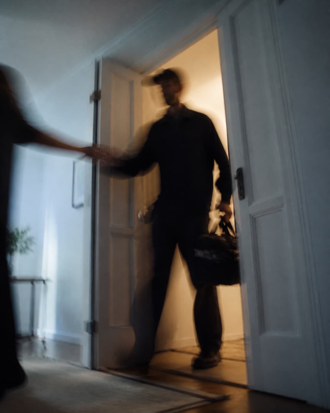 Motion-blurred home services solution visual